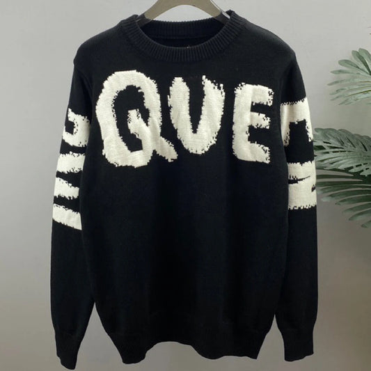 Letters Sweater Men Queen Wool Jumper