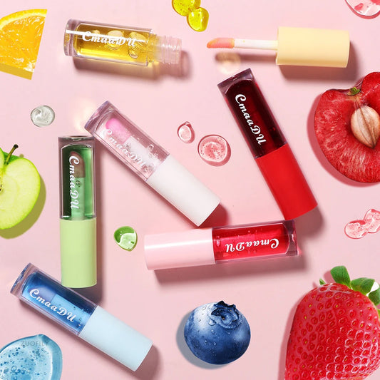 JuicyShift Fruit Lip Gloss with Temperature Color Changing Mirror Lip Oil