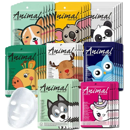 Kozi Trends Animal Moisturizing Face Mask Set