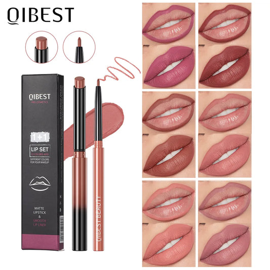 VelvetLine Matte Velvet Lipstick Lipliner Pen Set