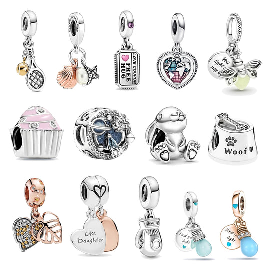 Classics 925 Sterling Silver Charm Pendant Set